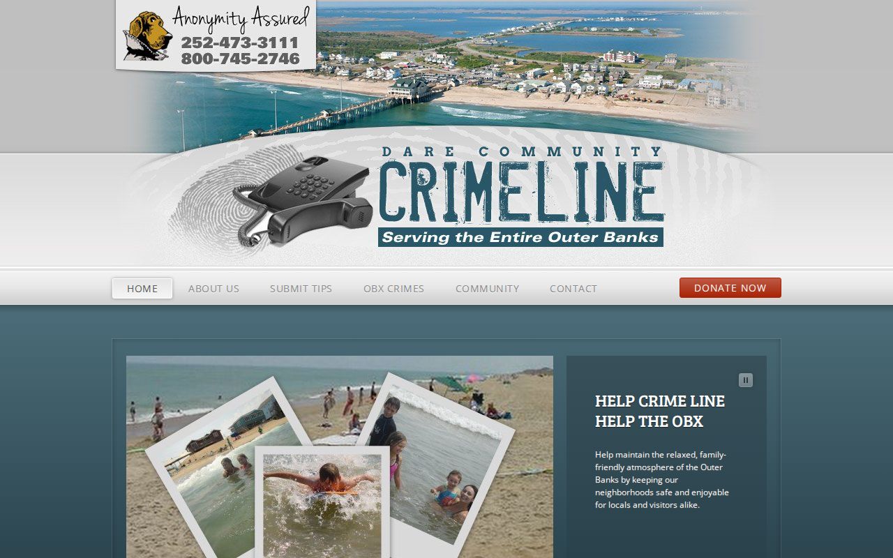 Dare County Community Crime Line wanted and tip resource