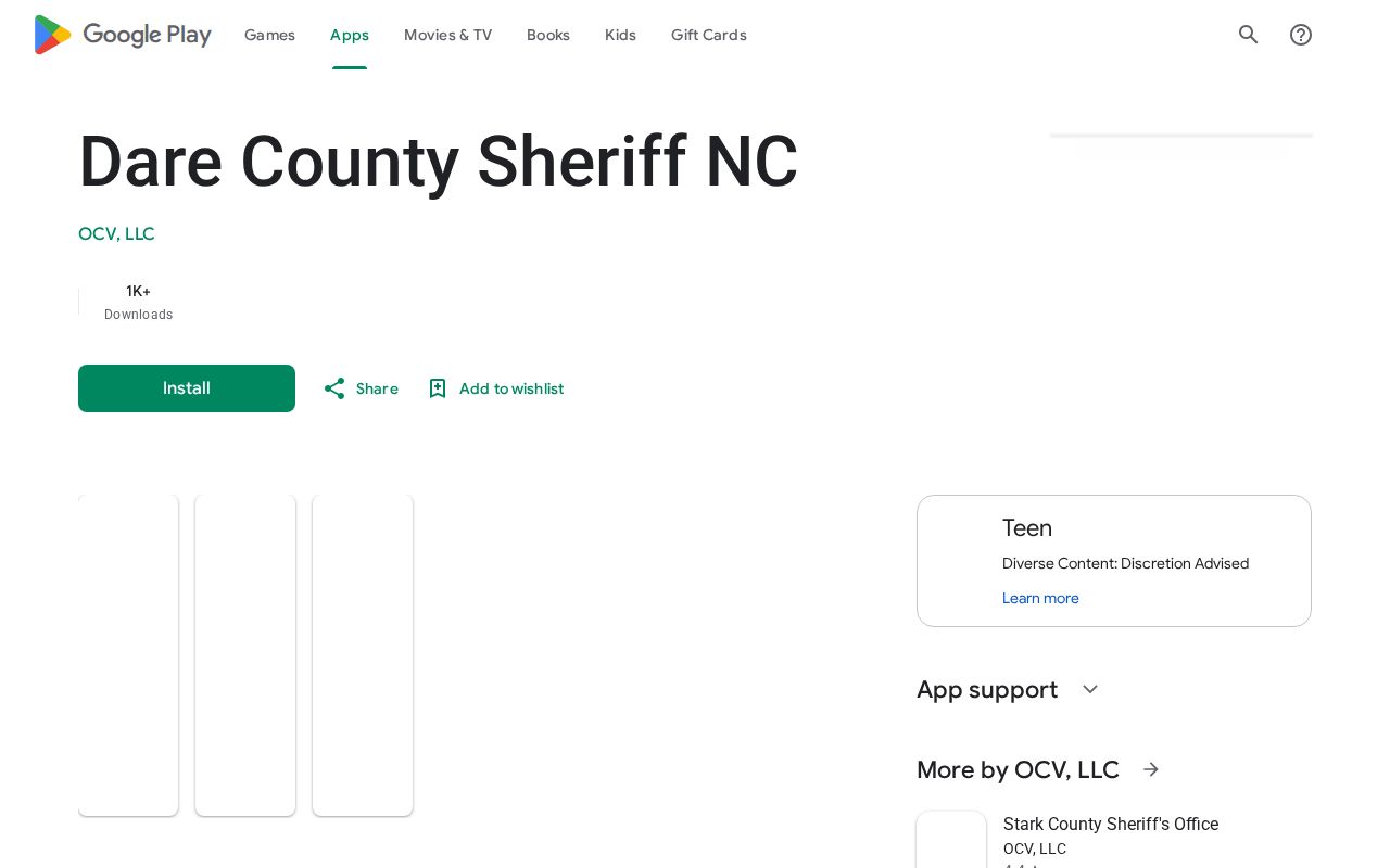 Dare County Sheriff official current inmate and public safety app access